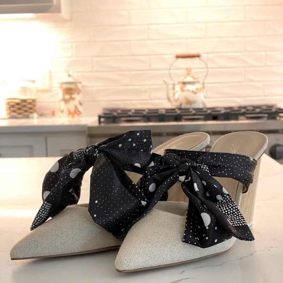 Botkier New York scarf bow mule -New - Picture 2 of 6